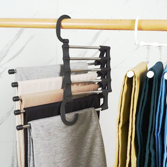 5 in 1 Trouser Storage Rack Adjustable Closet Organizer